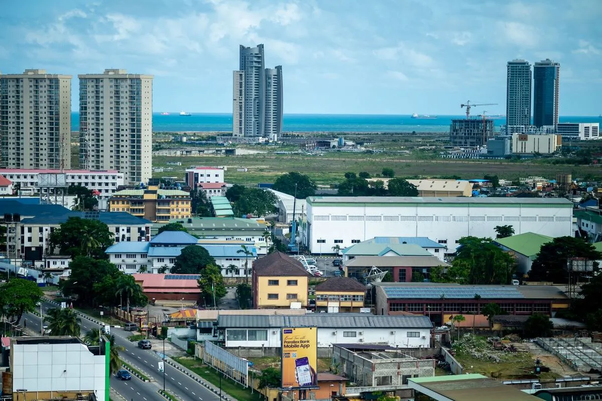 Lagos, from the air